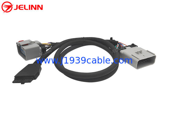 PT30 ELD Device Cable 14Pin RP1226 Y Cable for Electronic Logging Device Heavy Duty Trucks in North America