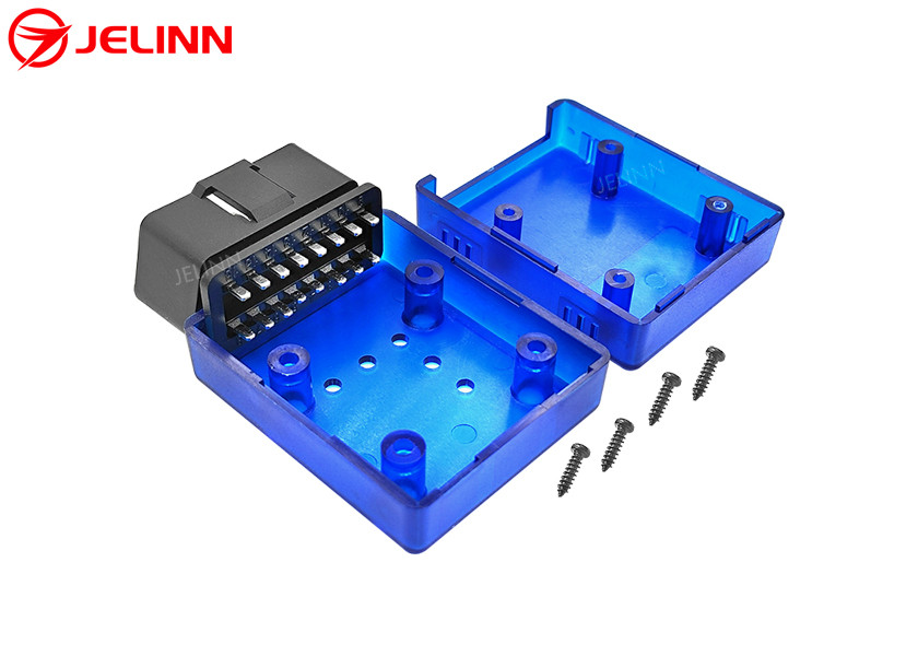 Obd2 Connector Shell OBD 2 Enclosure Plastic Case OBD2 Shell With Straight Pin Connector