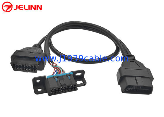 OBD2 OBDII Male to GM OBD2 Female and OBD2 Female Splitter Y Cable