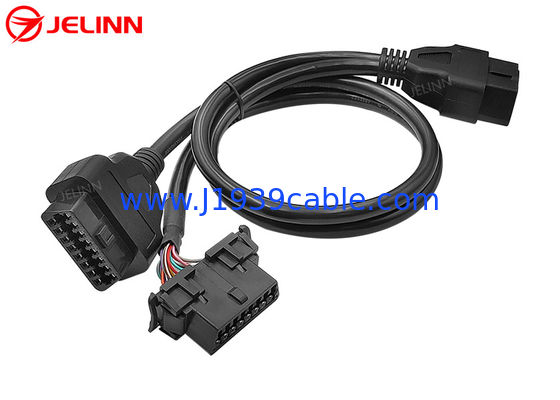 OBD2 OBDII Male to Hyundai and Kia OBD2 Female and OBD2 Female Splitter Y Cable
